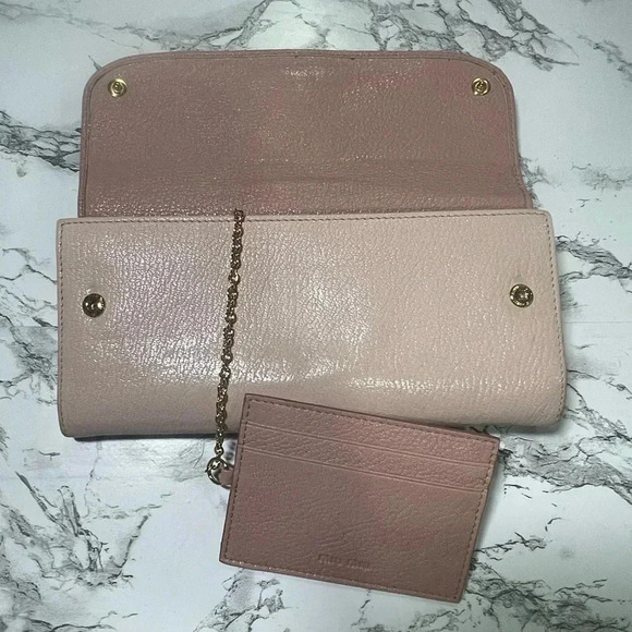 MIU MIU Two tone pink wallet - Picture 6 of 14